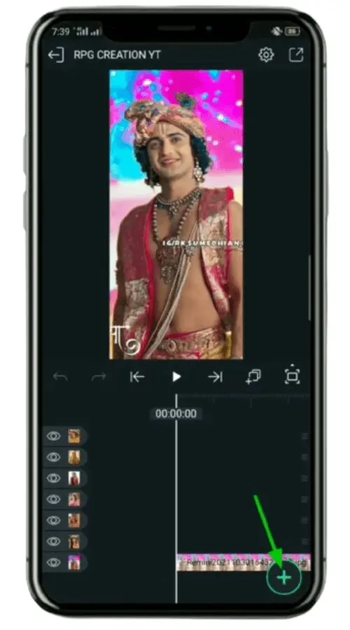 Step 2 press on + icon