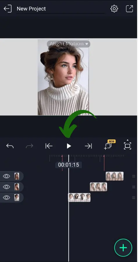 check preview of transition