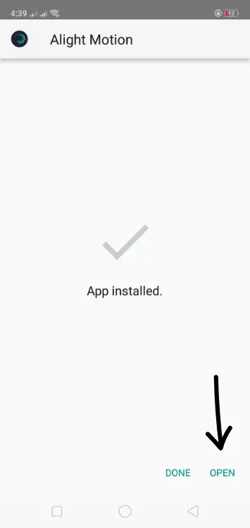 Step 6 Upon termination of the installation process, click on Open.
